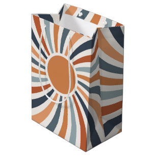 Bolsa De Regalo Mediana Dejar que el sol brille en un diseño de estilo ret