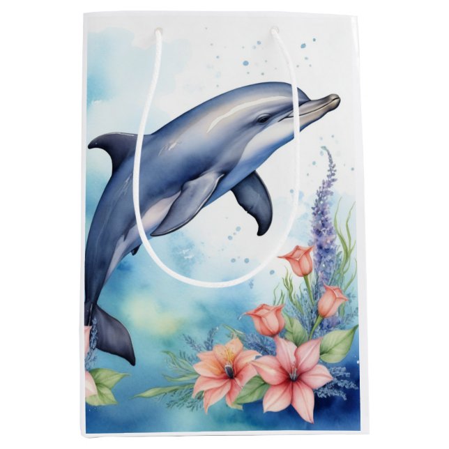 Bolsa De Regalo Mediana Delfín marino (Anverso)