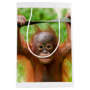 Bolsa De Regalo Mediana Demasiado lindo para manejar – Pequeño orangután