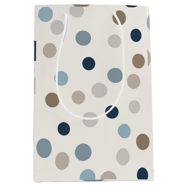 Bolsa De Regalo Mediana Denim Patchwork Bear Gift Bag (Anverso)