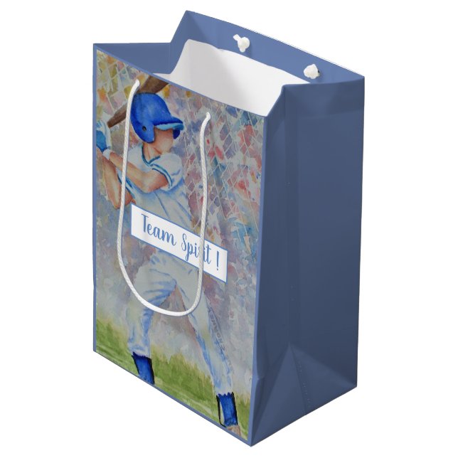 Bolsa De Regalo Mediana Deporte favorito del béisbol (Angulo Anverso)