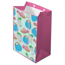 Bolsa De Regalo Mediana Derby Mint Julep Bermuda Bag Purse Sandppy Preppy
