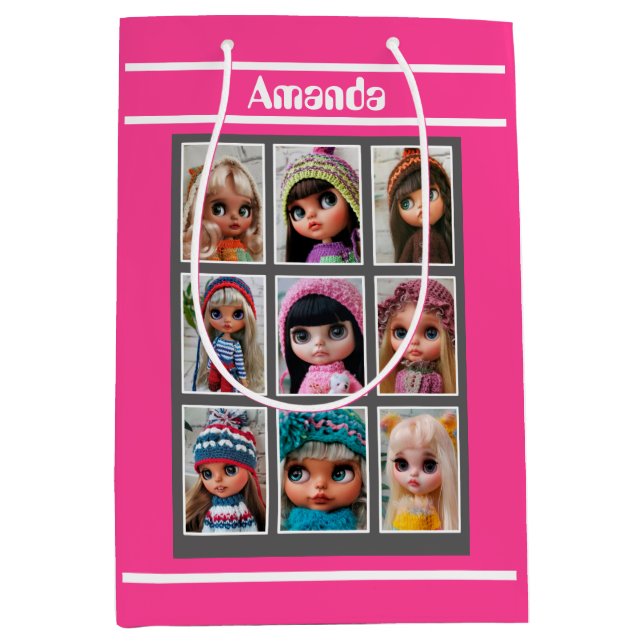 Bolsa De Regalo Mediana desentrañar las fotos de las muñecas (Anverso)