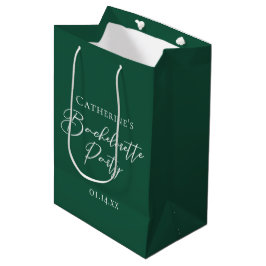 Bolsa De Regalo Mediana Despedida de soltera personalizada en verde esmera