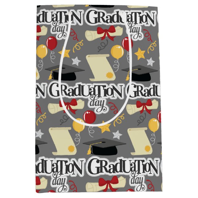 Bolsa De Regalo Mediana Día de graduación (Anverso)