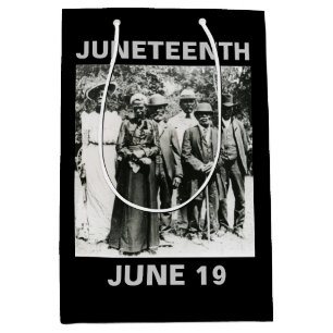 Bolsa De Regalo Mediana Día de Juneteenth 1866: Celebración de la Emancipa