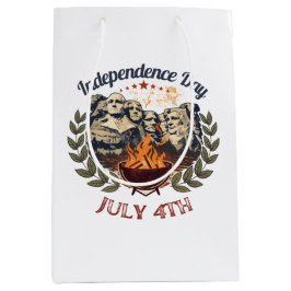 Bolsa De Regalo Mediana Día de la Independencia Mount Rushmore 4 de julio