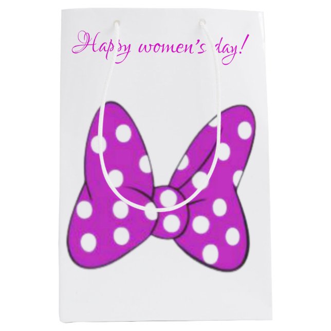 Bolsa De Regalo Mediana Día de la mujer (Anverso)
