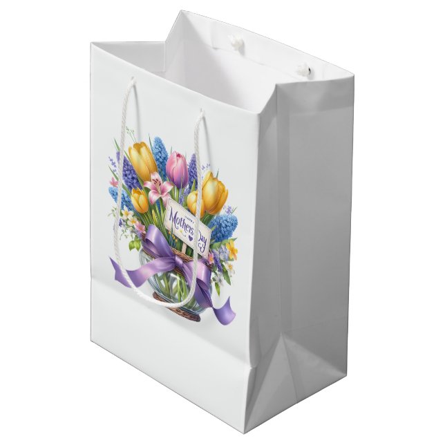 Bolsa De Regalo Mediana Día de las Madres  (Angulo Anverso)