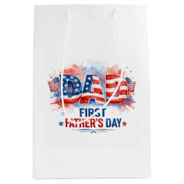 Bolsa De Regalo Mediana Día del Padre Patriótico
