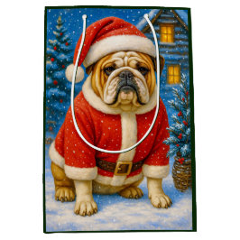 Bolsa De Regalo Mediana Día festivo del Bulldog inglés
