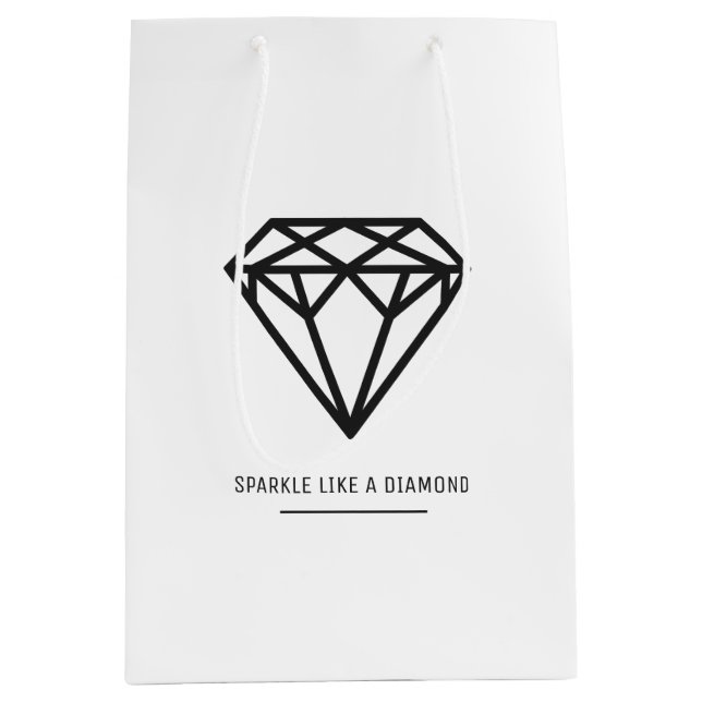 Bolsa De Regalo Mediana Diamante (Anverso)