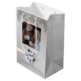 Bolsa De Regalo Mediana Diamante 60° Aniversario Boda Pareja Foto Amor
