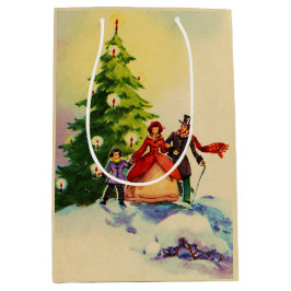 Bolsa De Regalo Mediana Dickens style Christmas illustration