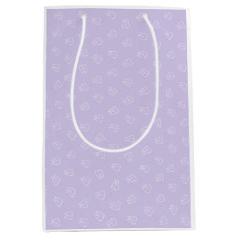 Bolsa De Regalo Mediana Diente Sonriente Adorable - Lavanda