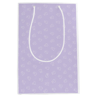 Bolsa De Regalo Mediana Diente Sonriente Adorable - Lavanda