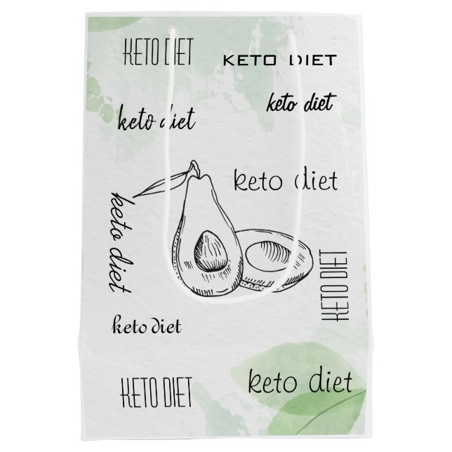 Bolsa De Regalo Mediana dieta de keto (Reverso)