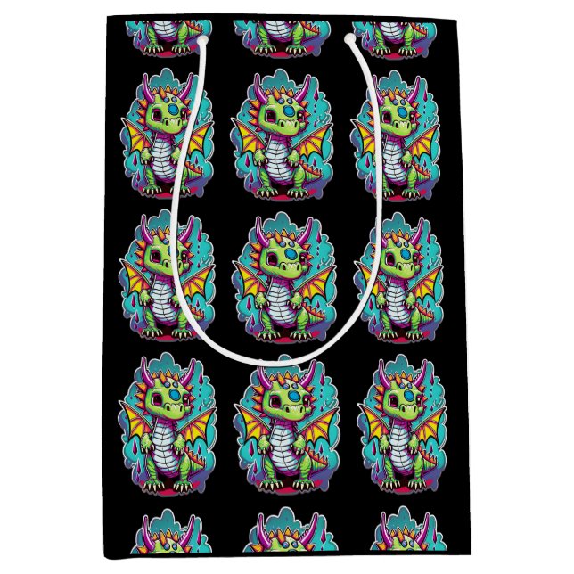 Bolsa De Regalo Mediana Dinosaurio Adorable Baby 2 | Alegría Jurásica (Anverso)