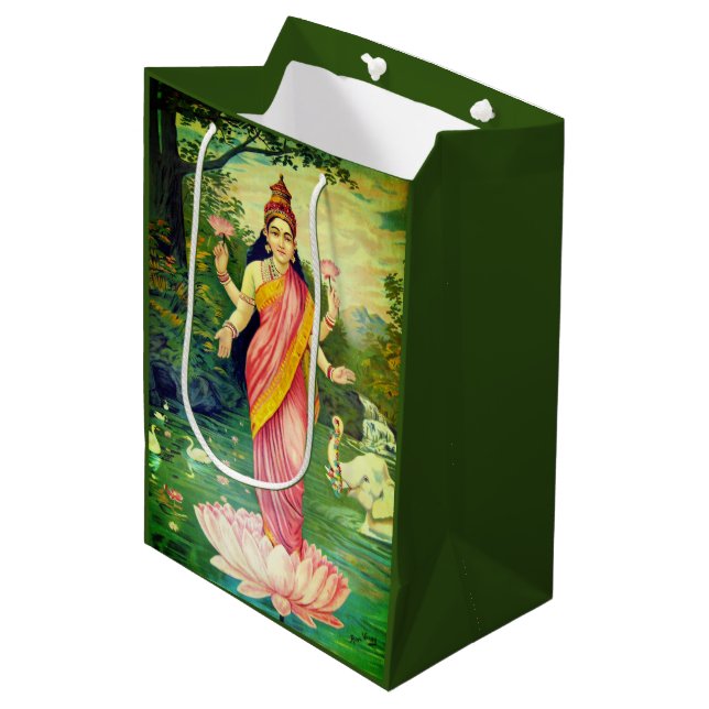 Bolsa De Regalo Mediana Diosa Lakshmi (Angulo Anverso)