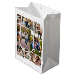 Bolsa De Regalo Mediana Diseñar su propio Collage de fotos de 10