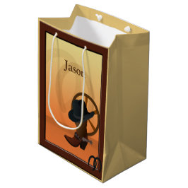 Bolsa De Regalo Mediana Diseño de arranque de Cowboy MGB