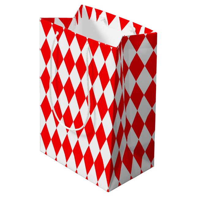 Bolsa De Regalo Mediana Diseño de comprobadores de diamantes de Harlequin  (Subido por el creador)