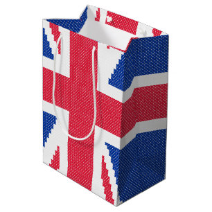 Bolsa De Regalo Mediana Diseño de cosido cruzado original Jack Union