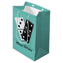 Bolsa De Regalo Mediana Diseño de Dominoes