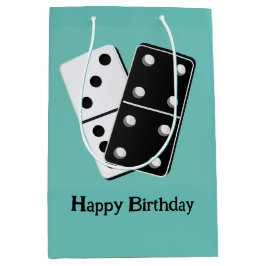 Bolsa De Regalo Mediana Diseño de Dominoes