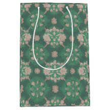 Diseño de estilo victoriano repetitivo verde