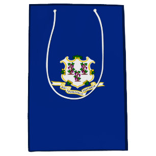 Bolsa De Regalo Mediana Diseño de la bandera de estado de conexión