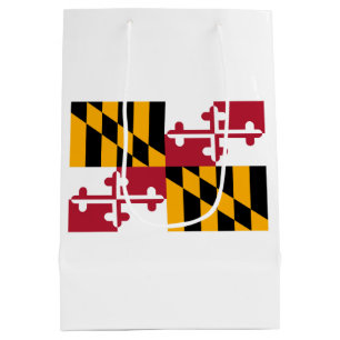 Bolsa De Regalo Mediana Diseño de la bandera del estado de Maryland