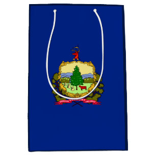 Bolsa De Regalo Mediana Diseño de la bandera del estado de Vermont
