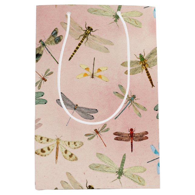 Bolsa De Regalo Mediana Diseño de la serie Dragonflies 3 (Anverso)