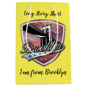 Bolsa De Regalo Mediana Diseño de logotipo de Brooklyn