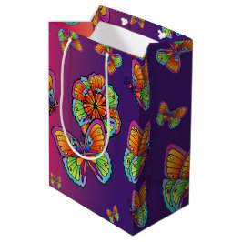 Bolsa De Regalo Mediana Diseño de mariposa