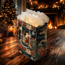 Diseño de renos de Santa Riding de estilo vintage