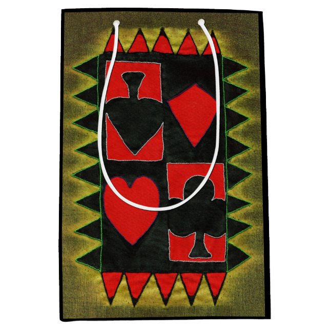 Bolsa De Regalo Mediana Diseño de tarjetas de reproducción (Anverso)