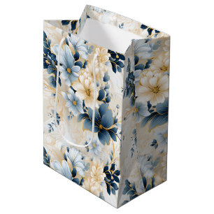 Bolsa De Regalo Mediana Diseño de una serie floral Boda 12