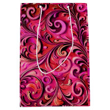 diseño floral Art Nouveau Rosa Oxidada