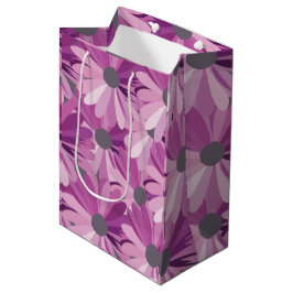 Bolsa De Regalo Mediana Diseño floral de margarita africana