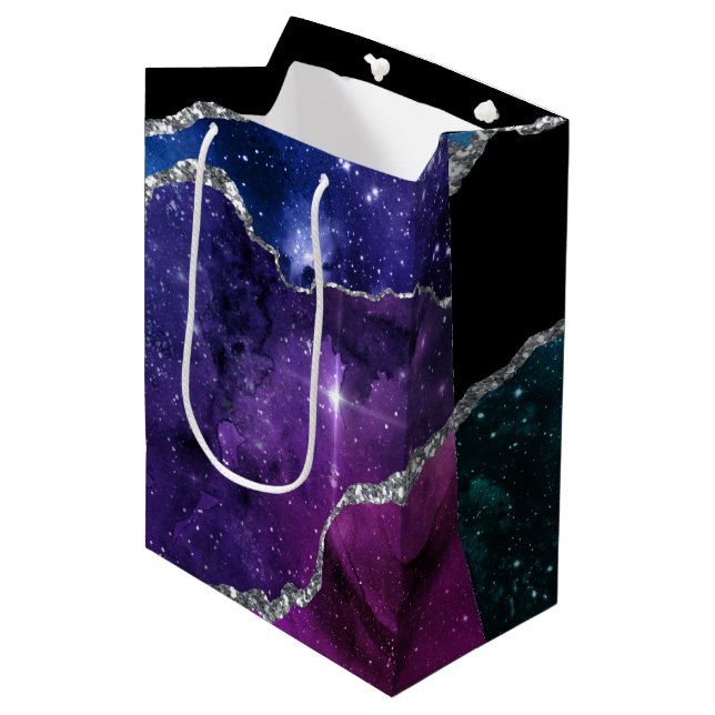 Bolsa De Regalo Mediana Diseño Galaxy Agate Series 9 (Angulo Anverso)