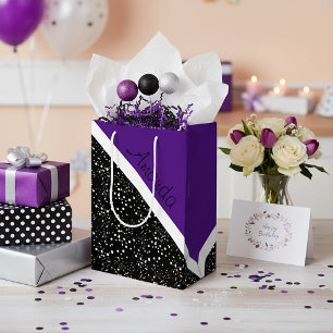 Bolsa De Regalo Mediana Diseño genial de 3 tonos personalizado regalo medi