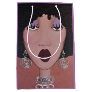 Bolsa De Regalo Mediana "Diva de belleza negra"