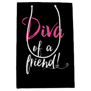 Bolsa De Regalo Mediana "DIVA de un amigo "