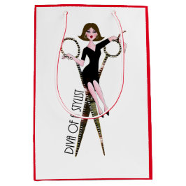 Bolsa de regalo mediana “Diva de un estilista”