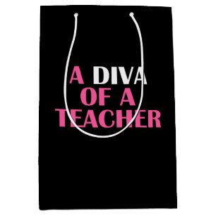 BOLSA DE REGALO MEDIANA "DIVA DE UN PROFESOR "