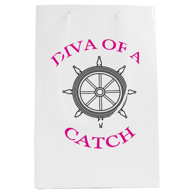 Bolsa De Regalo Mediana "Diva de una trampa" (Anverso)