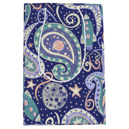 Bolsa De Regalo Mediana Diversión Retro Galaxia