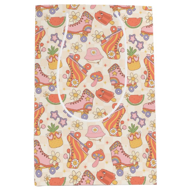 Bolsa De Regalo Mediana Diversión retro y lúdica de verano (Anverso)